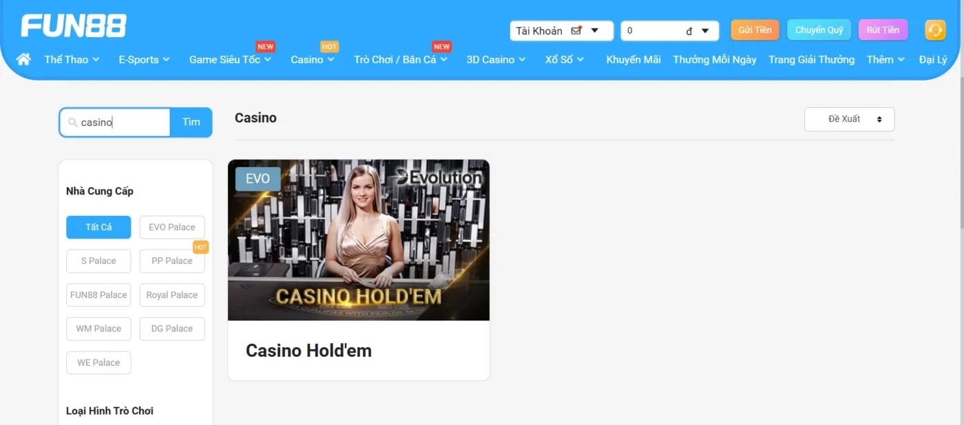 Lịch sử và sự phát triển của Casino Hold'em