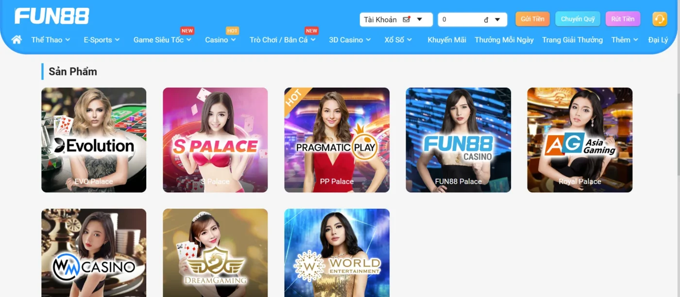 Giới thiệu về Casino Cờ Tỷ Phú Trực Tuyến tại Fun 88